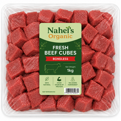 Fresh Beef Cubes Boneless