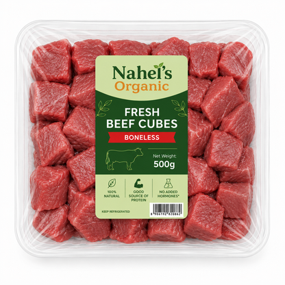 Fresh Beef Cubes Boneless