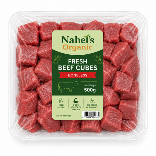 Fresh Beef Cubes Boneless