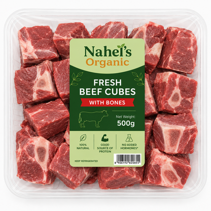 Fresh Beef Cubes with bones