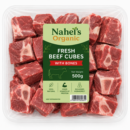 Fresh Beef Cubes with bones